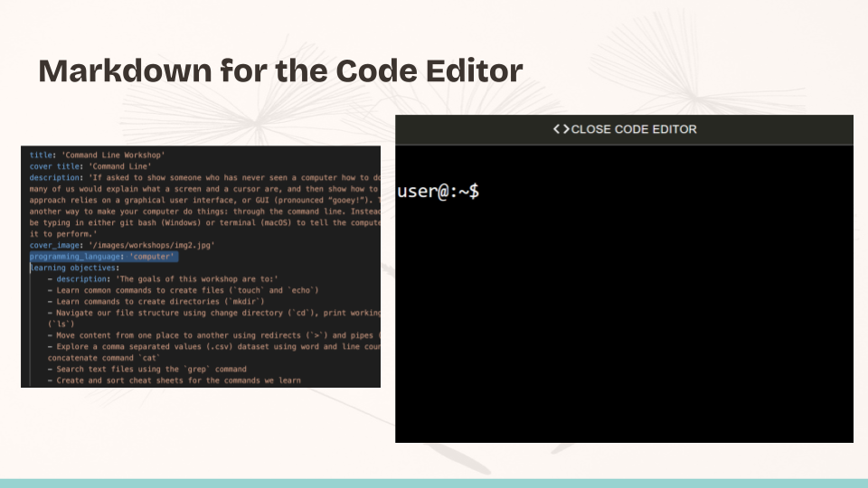 Markdown Code Editor