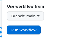 Screenshot of the run workflow dropdown .